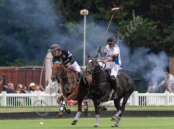 Polo action the Town Cup End of Season Tournament, Cirencester Park