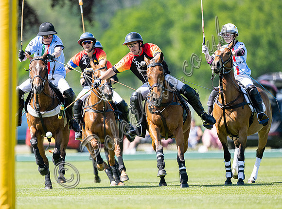 Polo action, 2022 May 4 Goal Spring Cup final, Cowdray Park Polo Club