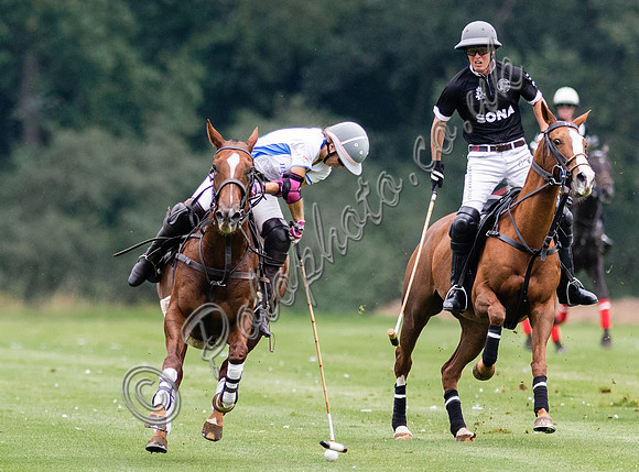 Polo action the Town Cup End of Season Tournament, Cirencester Park