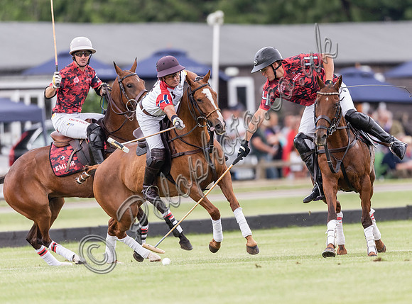 Polo action, Warwickshire Cup Final, Cirencester Park
