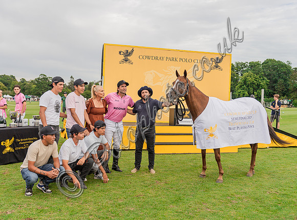 Polo action, 2025 Gold Cupsemi-final, Cowdray Park Polo Club