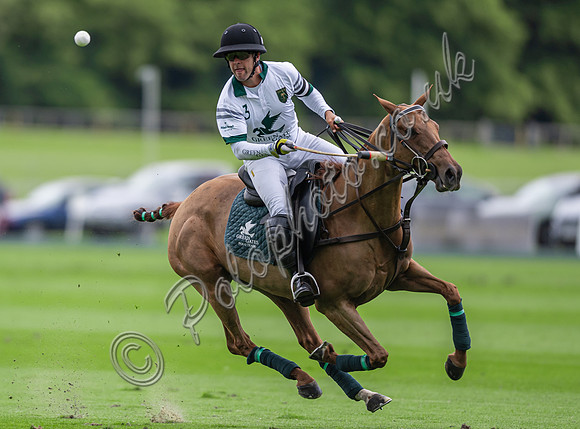 Gold Cup Polo action, 2024, Cowdray Park Polo Club