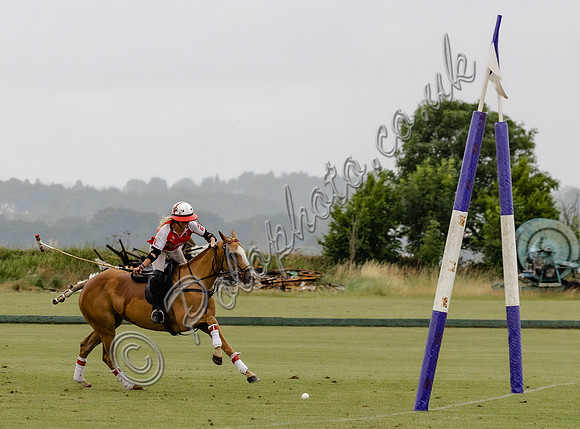 Polo action, Ladies 18 Goal Tournament,  Cirencester Park