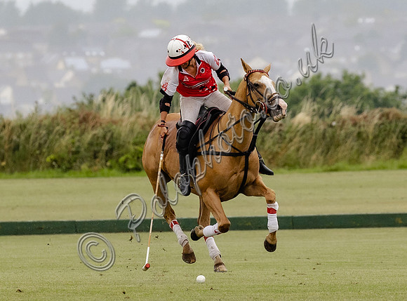 Polo action, Ladies 18 Goal Tournament,  Cirencester Park