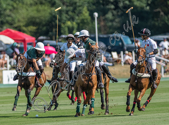 Polo action, 2025 Gold Cup quarter finals, Cowdray Park Polo Club