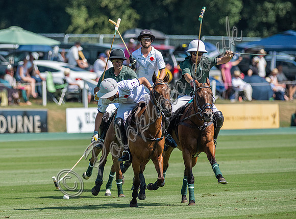 Polo action, 2025 Gold Cup quarter finals, Cowdray Park Polo Club