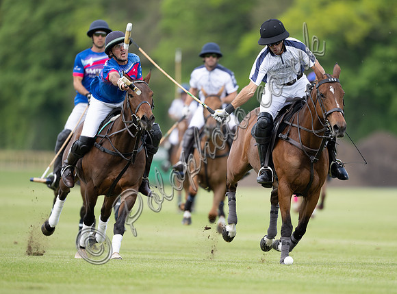polo action from the Final of the Cirencester May Goal Tournament.
