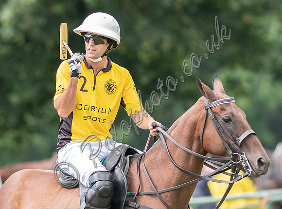 Manuel Elizalde on horseback