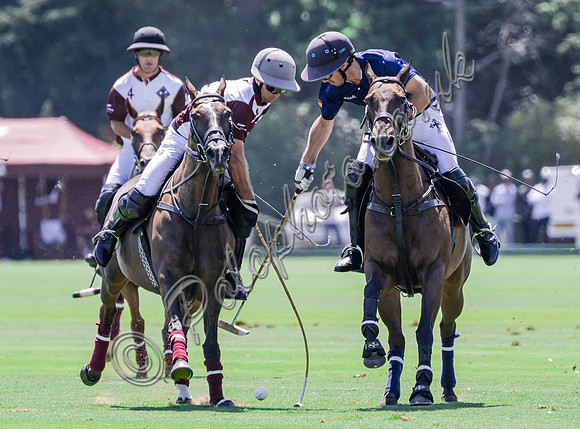 Polo action, 2025 Gold Cup semi final, Cowdray Park Polo Club
