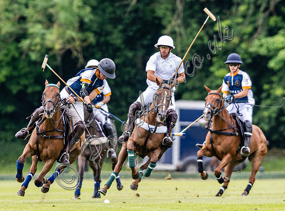 Polo action, Warwickshire Cup 2024, Cirencester Park