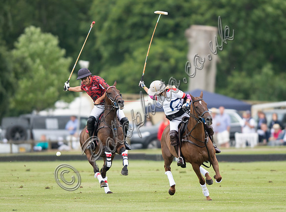 Polo action, Warwickshire Cup Final, Cirencester Park