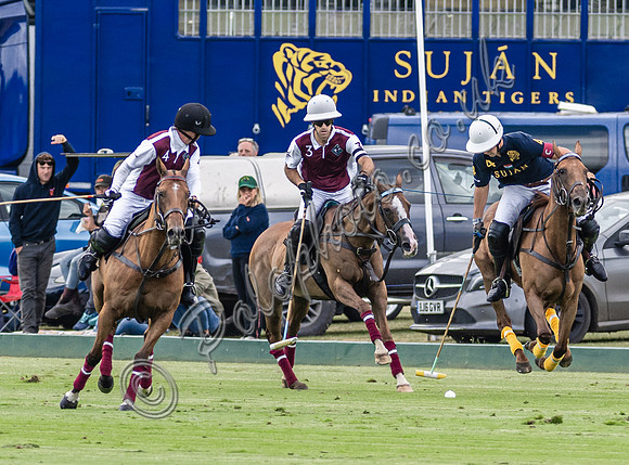 Polo action, 2025 Gold Cup, Cowdray Park Polo Club
