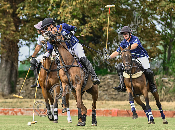 Polo action, Wichenford Bowl 2025 semi-final match, Beaufort Polo Club