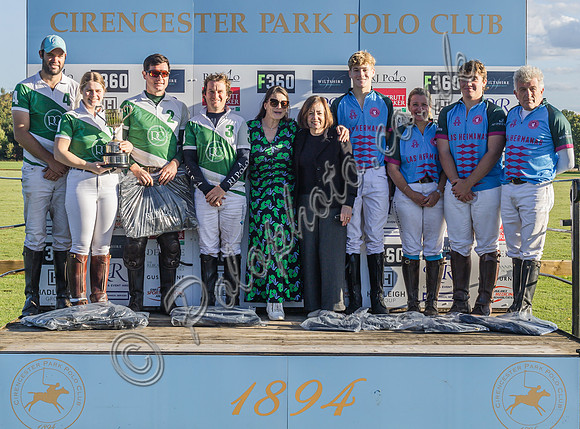 Polo action and presentation for the Sue Cudmore Associates Trophy, 2025,  Cirencester Park