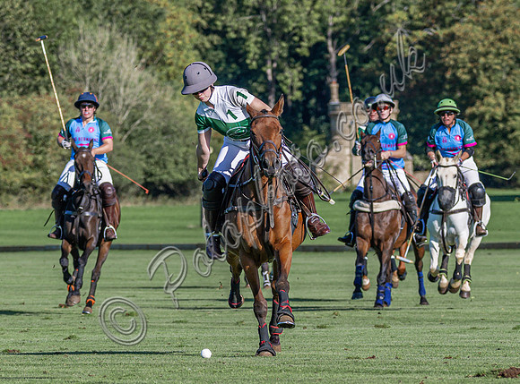 Polo action and presentation for the Sue Cudmore Associates Trophy, 2025,  Cirencester Park