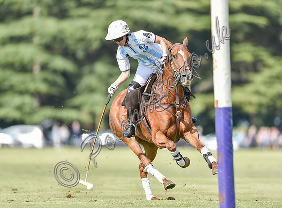 polo action at Ladies International at Cirencester Park, England v Argentina 2019