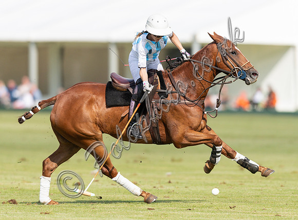 polo action at Ladies International at Cirencester Park, England v Argentina 2019