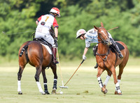 polo action at Ladies International at Cirencester Park, England v Argentina 2019