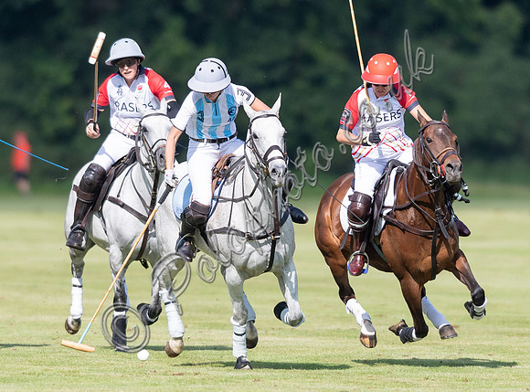 polo action at Ladies International at Cirencester Park, England v Argentina 2019