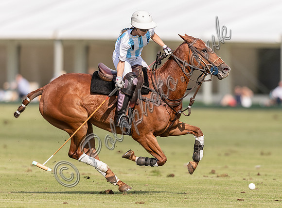 polo action at Ladies International at Cirencester Park, England v Argentina 2019