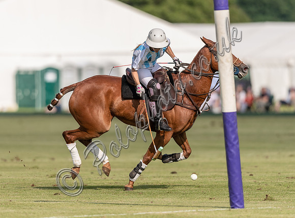 polo action at Ladies International at Cirencester Park, England v Argentina 2019