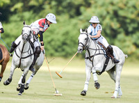 polo action at Ladies International at Cirencester Park, England v Argentina 2019