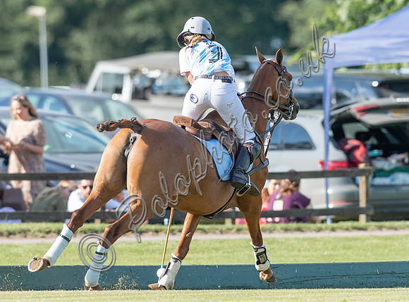 polo action at Ladies International at Cirencester Park, England v Argentina 2019