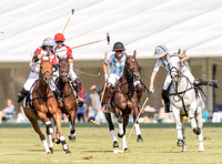polo action at Ladies International at Cirencester Park, England v Argentina 2019