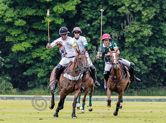 Polo action, Warwickshire Cup 2024 at Cirencester Park