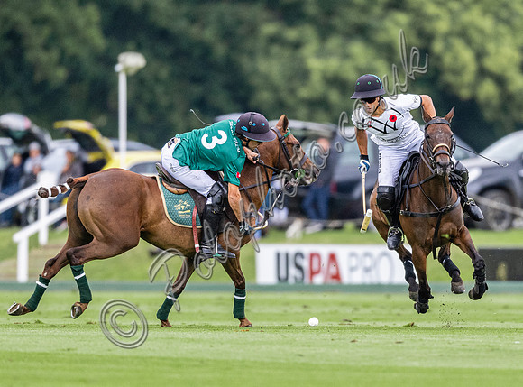Polo action, 2024 Gold Cup, Cowdray Park Polo Club