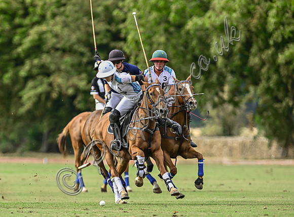 Polo action, Wichenford Bowl 2025 semi-final match, Beaufort Polo Club