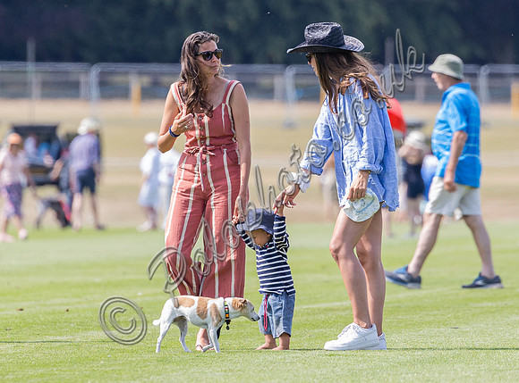 Treading in at polo match