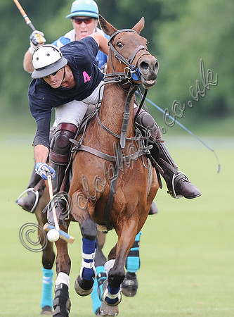 Head on polo action shot of Lochie Hunter