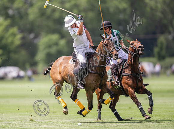 Polo action, 2024 Gold Cup, Cowdray Park Polo Club