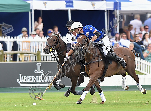 Gold Cup final polo action between La Indiana and King Power Foxes