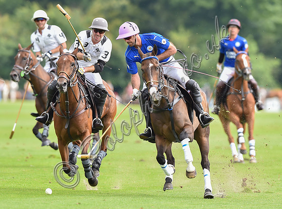 Gold Cup final polo action between La Indiana and King Power Foxes