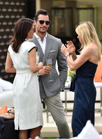 David Gandy, Stephanie Mendoros and Clare Milford Havenat polo match
