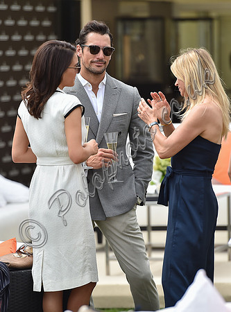 David Gandy, Stephanie Mendoros and Clare Milford Havenat polo match