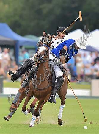 Gold Cup final polo action between La Indiana and King Power Foxes