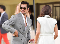 David Gandy  and Stephanie Mendoros at polo match