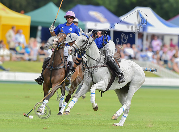 Gold Cup final polo action between La Indiana and King Power Foxes