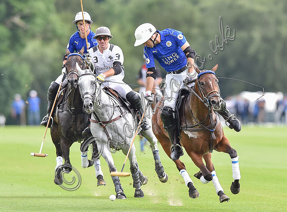 Gold Cup final polo action between La Indiana and King Power Foxes