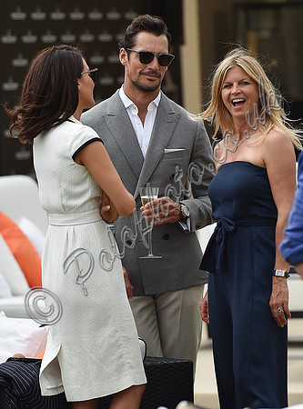 David Gandy, Stephanie Mendoros and Clare Milford Havenat polo match