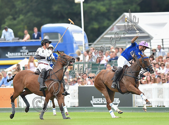 Gold Cup final polo action between La Indiana and King Power Foxes