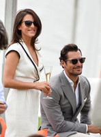 David Gandy  and Stephanie Mendoros at polo match