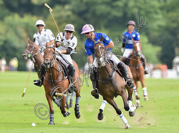 Gold Cup final polo action between La Indiana and King Power Foxes