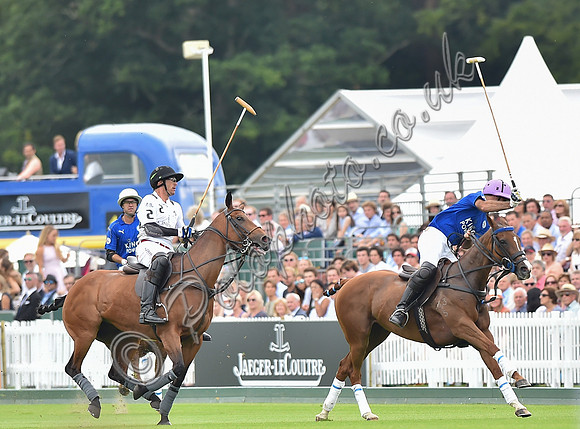 Gold Cup final polo action between La Indiana and King Power Foxes
