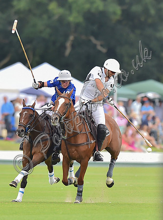 Gold Cup final polo action between La Indiana and King Power Foxes
