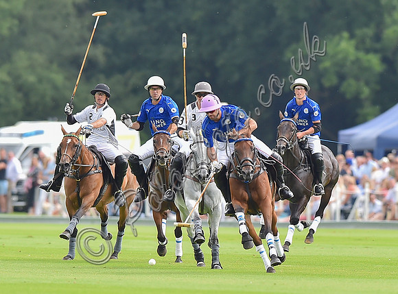 Gold Cup final polo action between La Indiana and King Power Foxes