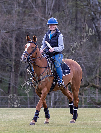 polo groom on horseback